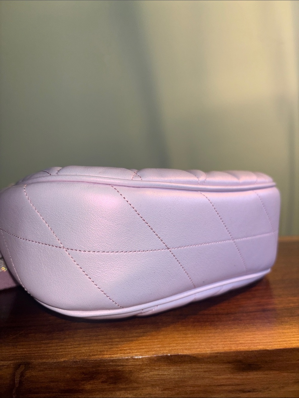 metallic pink Coach Carmen with wallet - Picture 4 of 6